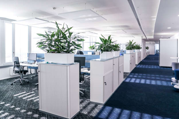 Modern, light-flooded and individually divisible open-plan office