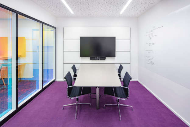 Small video meeting room with the latest video conference technology